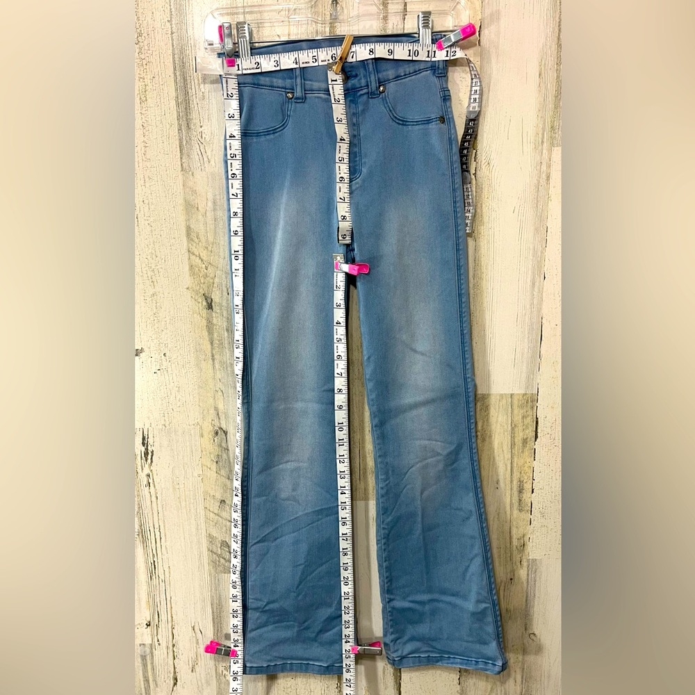 Dr. Denim Jeansmakers Skinny Holly Light Denim Jegging Legging Flare Size Small - Picture 5 of 13